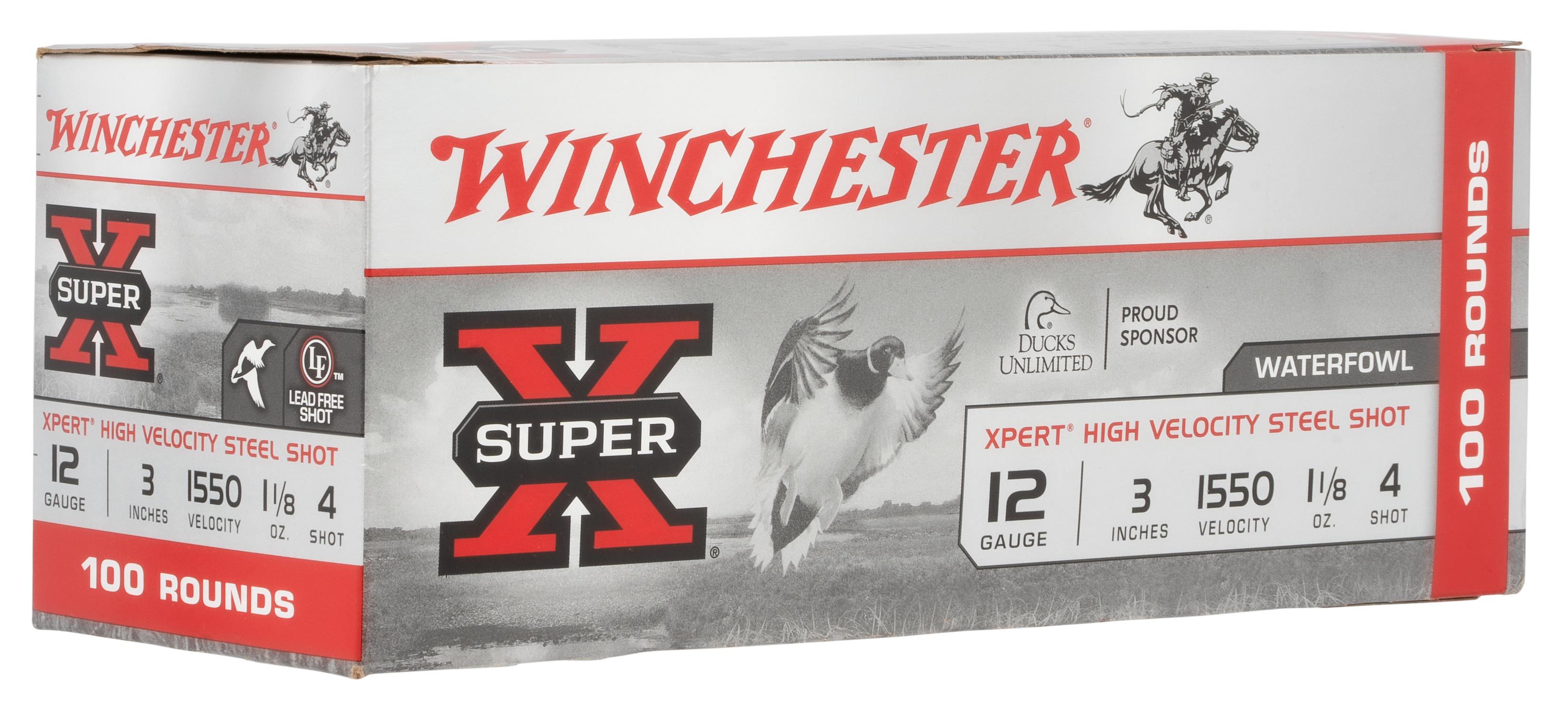 Winchester Ammo WEX1234VP Super X Xpert High Velocity 12Gauge 3" 1 1/8oz 4Shot 100 Rounds