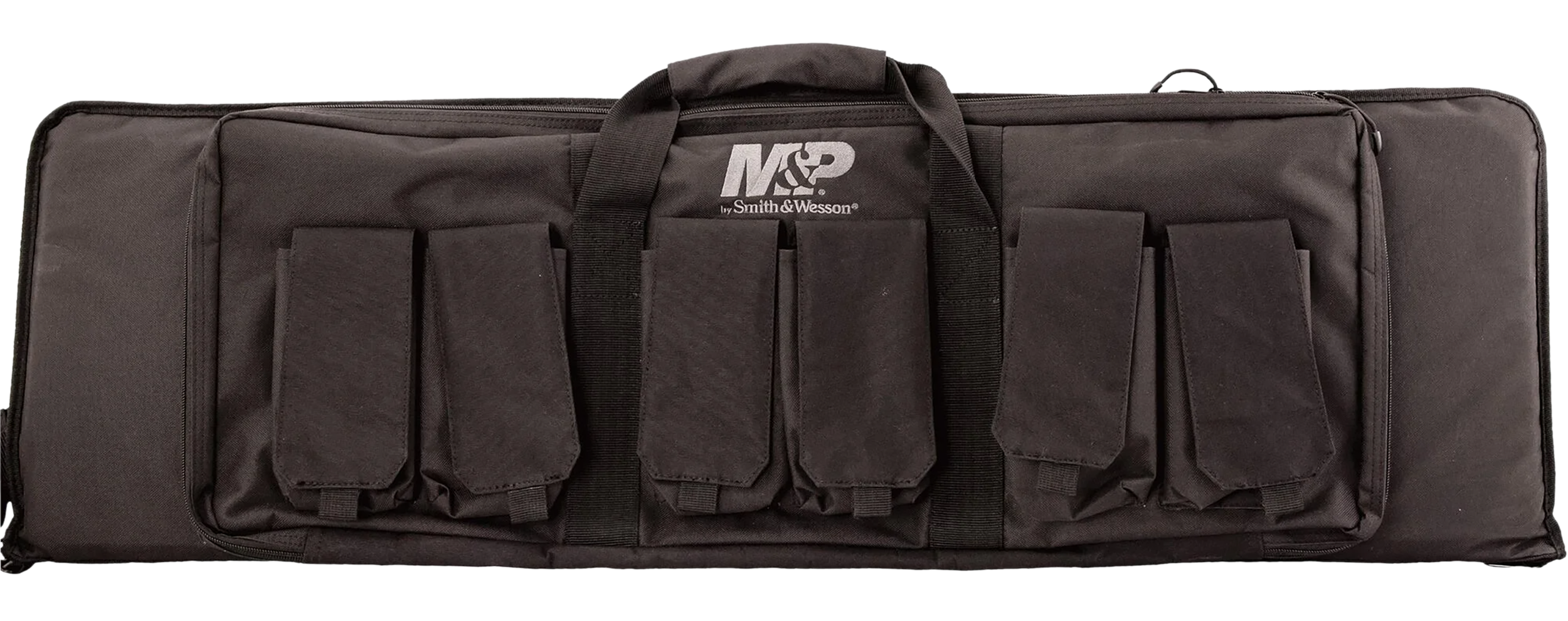 M&P Accessories 110025 Pro Tac Gun Case 42" Black Nylon w/ Full Length External Pocket & 6 Magazine Pouches