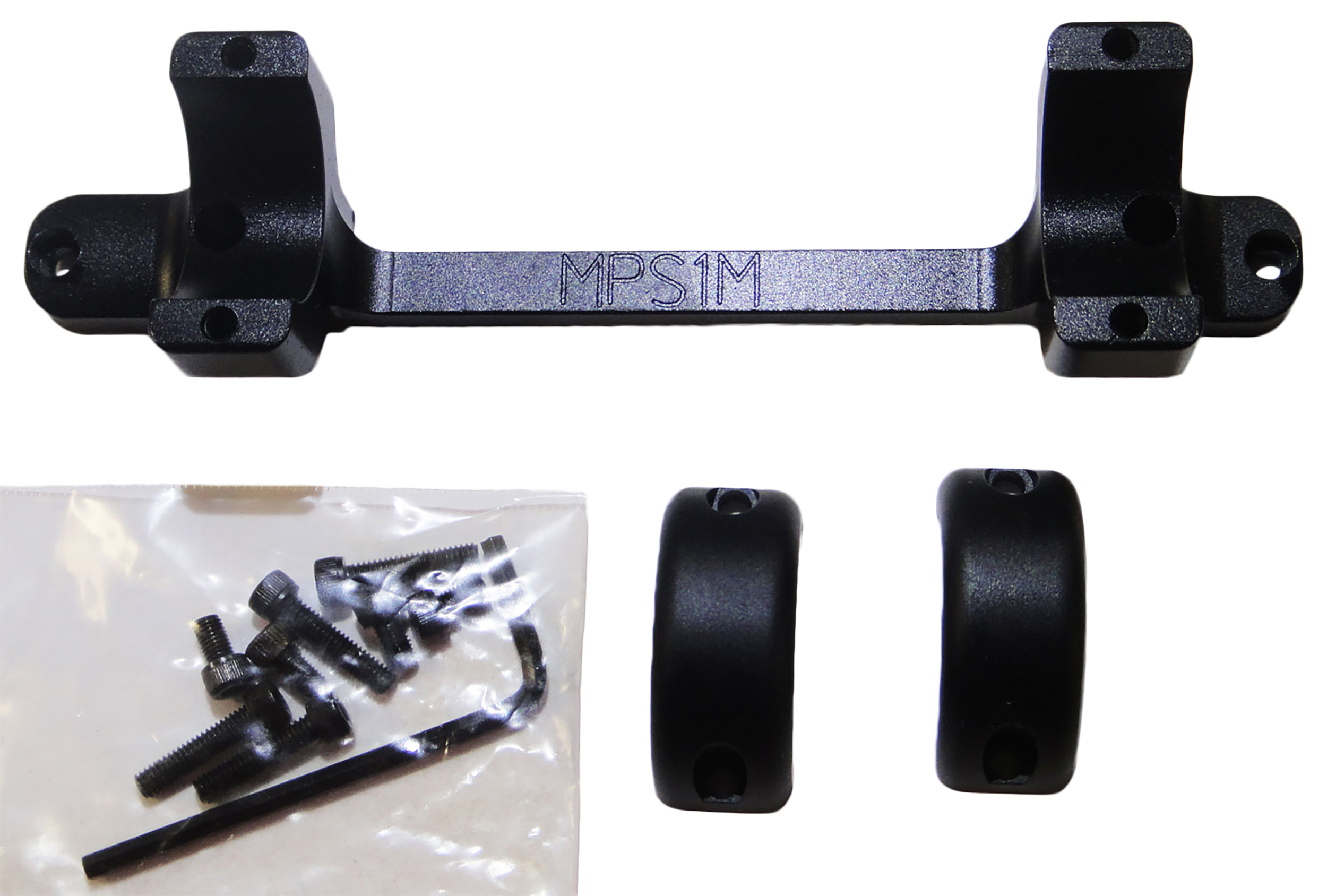 DNZ Products Game Reaper Mossberg Scope Mount Ring 1 Piece Base 6061 T6 Aluminum Medium Ring Height 1.06 Inch Mount 5.931 Inch Length