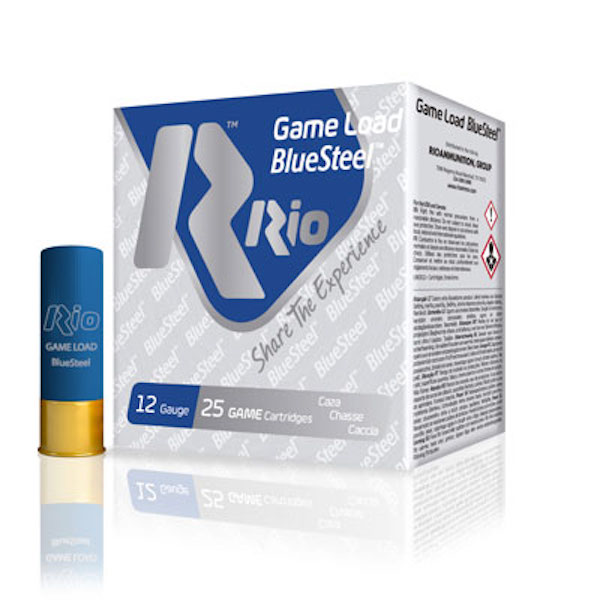 Rio Royal BlueSteel MGN 32 Game Loads 12 ga. 3 in. 1 1/8 oz. 2 Shot 25 rd.