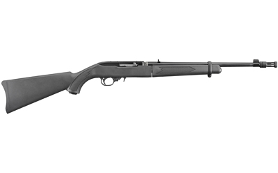 Ruger 11112 10/22 Takedown Full Size 22 LR 10+1 16.40" Satin Black Threaded Barrel, Satin Black Steel Receiver w/Integral Scope Mount, Black Synthetic Fixed Stock, Right Hand - 11112 - 736676111121
