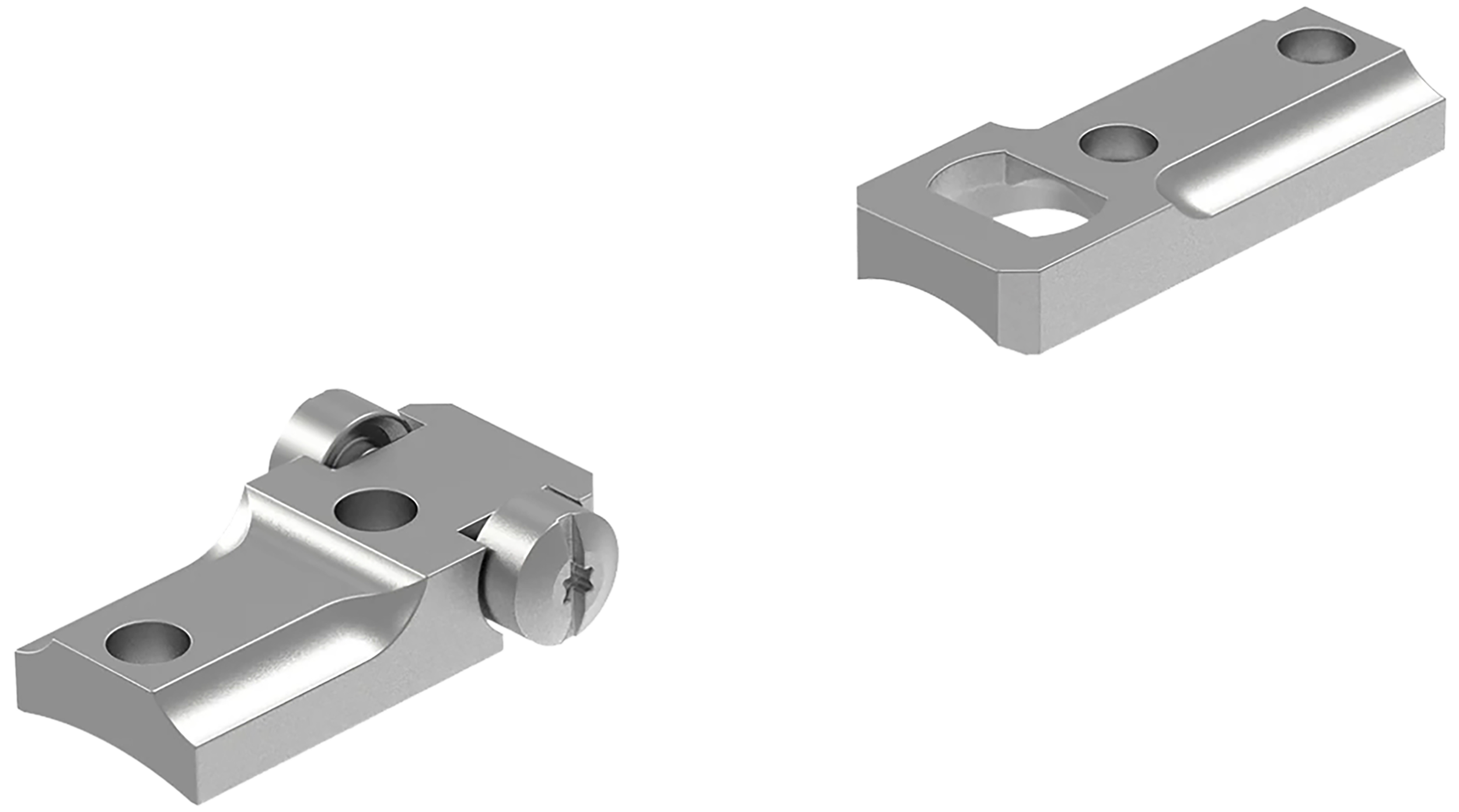 Leupold 50024 Standard Base Silver for Winchester 70 Two Piece Steel with Windage Rear Ring