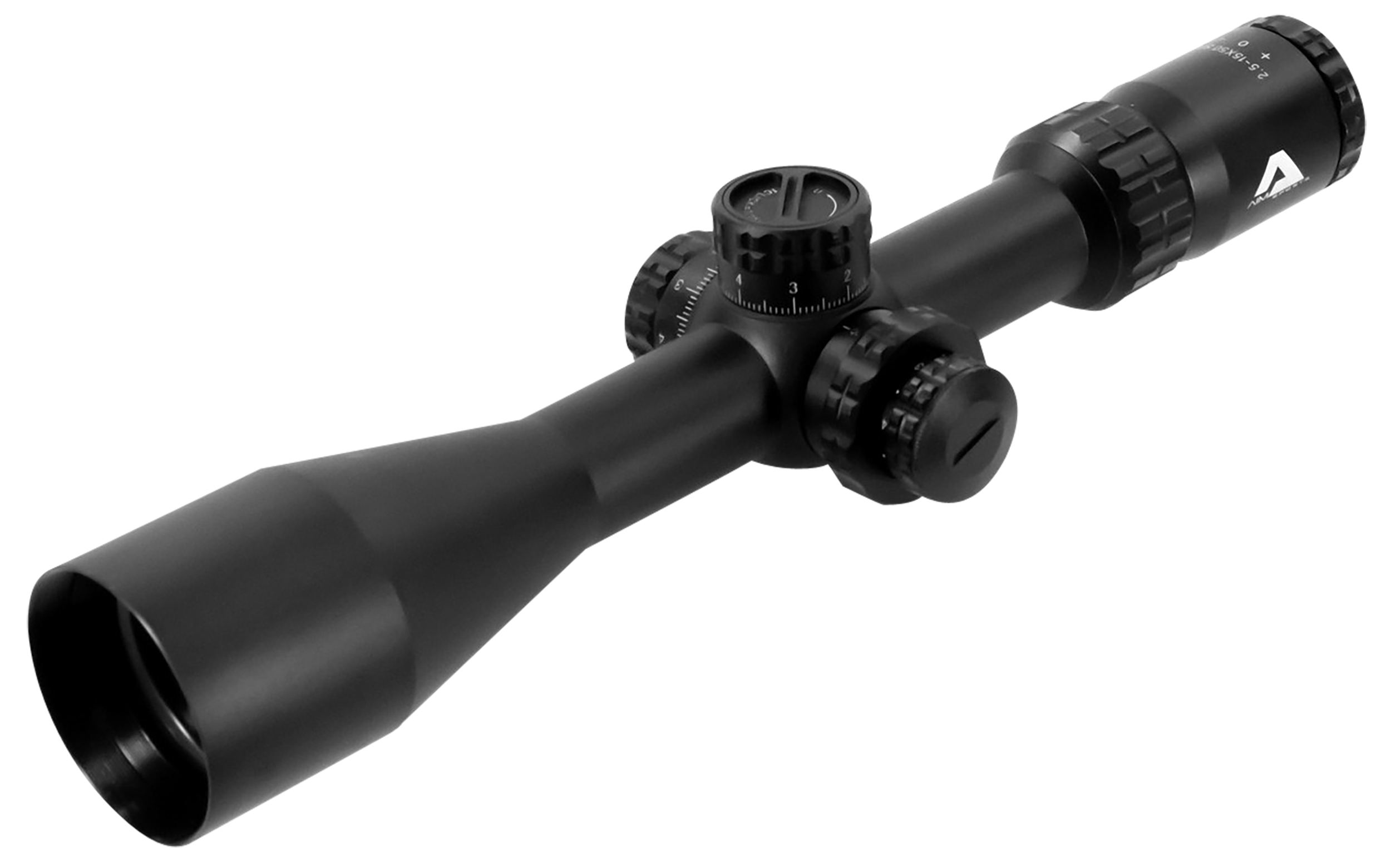 Aim Sports  Alpha 6  Black Anodized 2.5-15x 50mm 30mm Tube MR1-MRAD Reticle