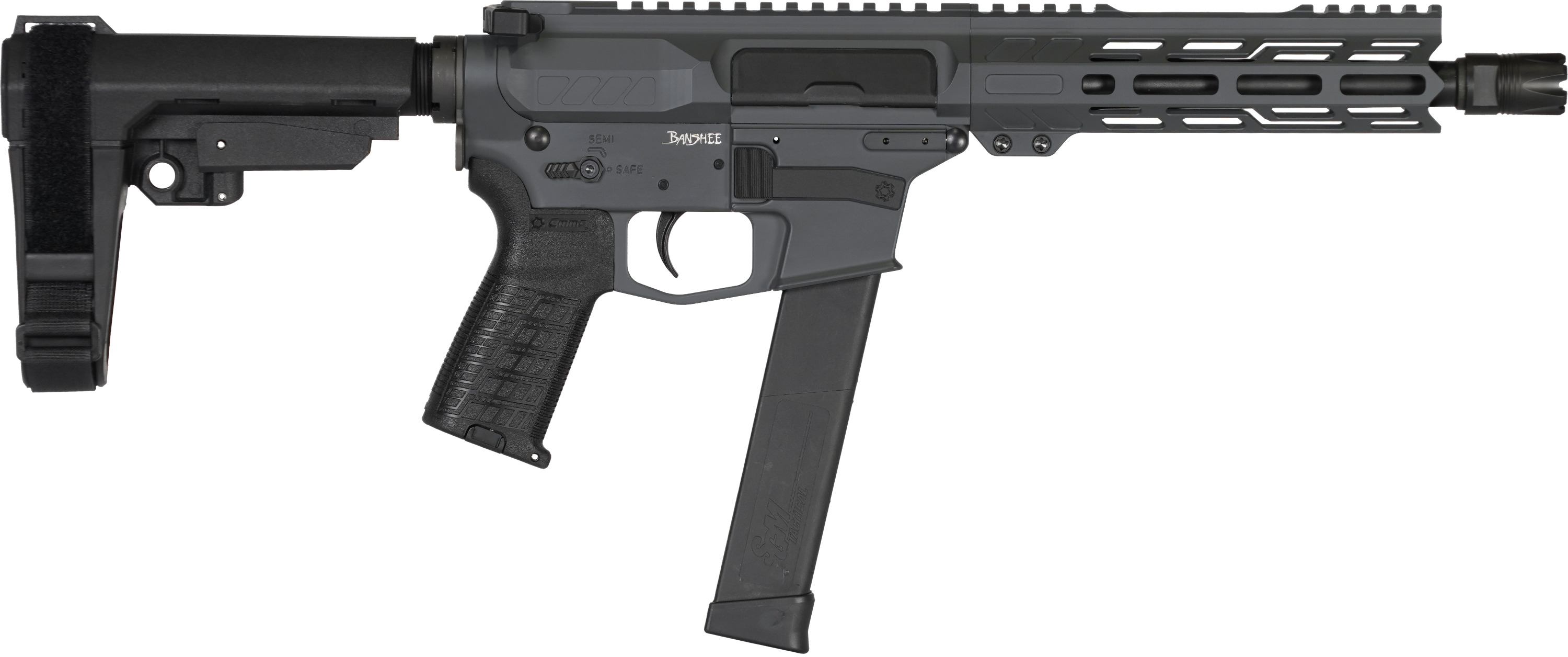 CMMG Banshee MkG Pistol .45 ACP 8 Inch 26 Round 4140CM SBN Finish