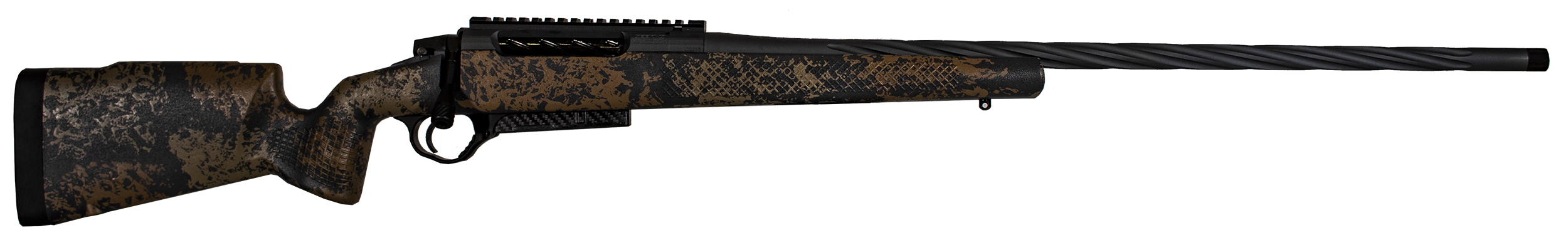 Seekins Precision 0011710121DS Havak PH2 Full Size 28 Nosler 3+1 26" Charcoal Gray Fluted/Threaded Barrel, Black Picatinny Rail Stainless Steel Receiver, Desert Shadow Camo Fixed Synthetic Stock