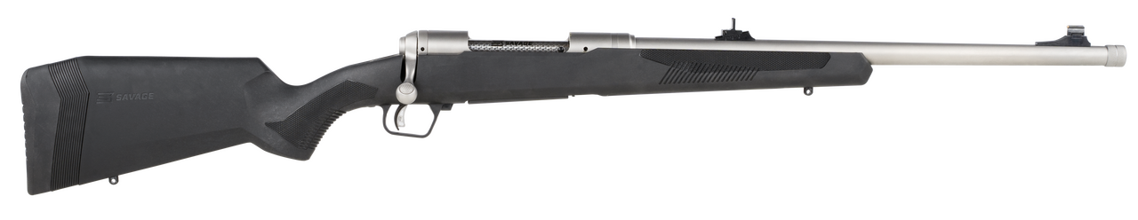 Savage 110 Brush Hunter Rifle 375 Ruger 20 in Matte Stainless Iron Sights
