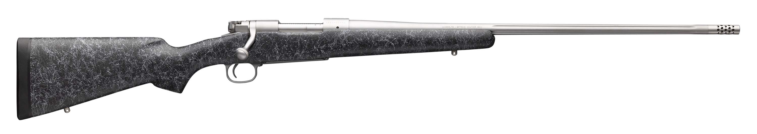 Winchester Model 70 Extreme Weather Rifle .308 Win 5rd Magazine 22" 9/16x24 Threaded Barrel Black and Stainless Steel