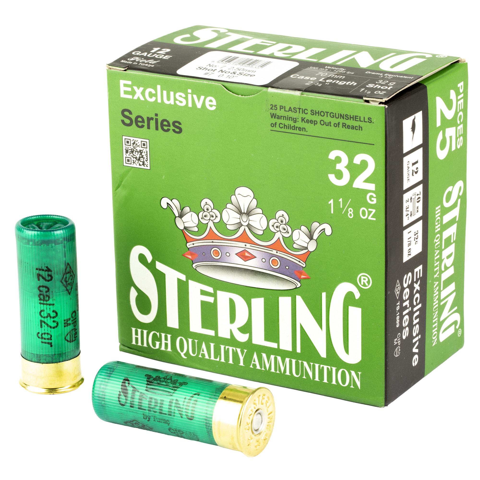 STERLING EXCLSV 12GA 2.75" #7 25 Rounds - 8698779950835