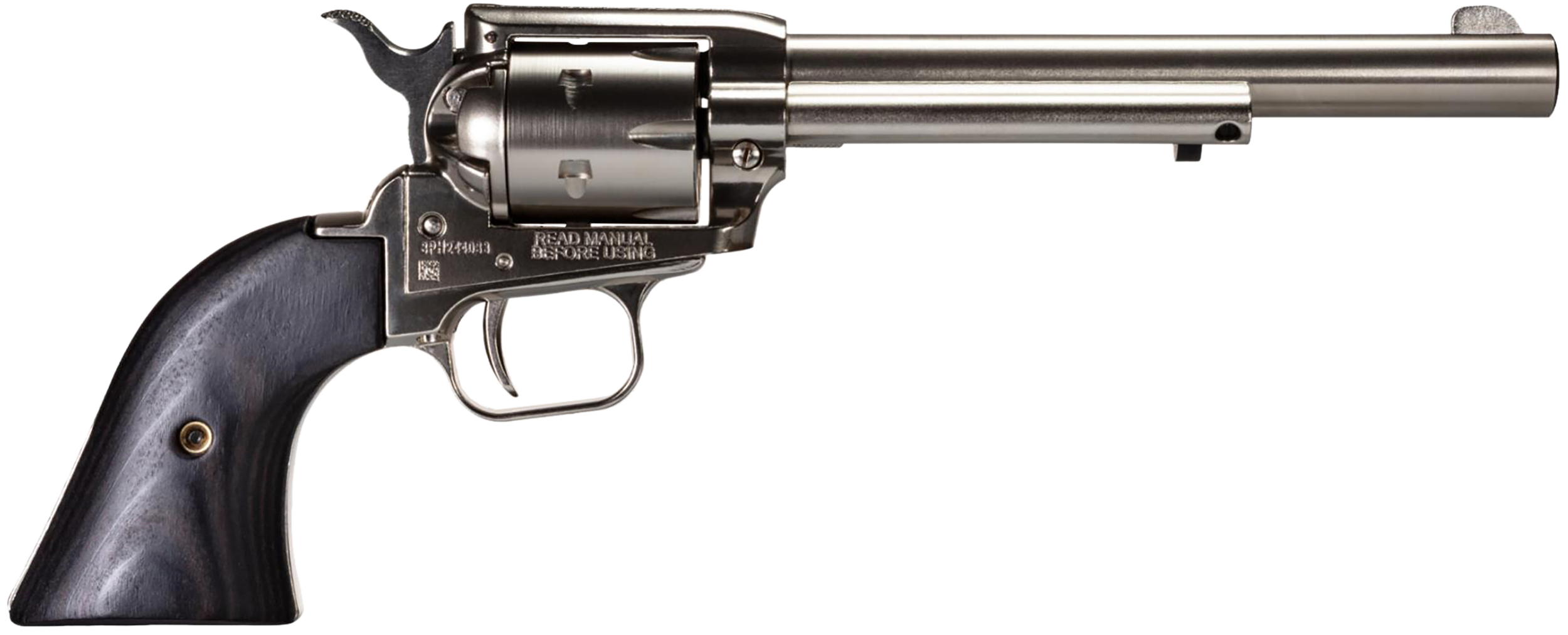 Heritage Rough Rider Revolver 22 LR. 6.5 in. Nickel Star Grip 6 Shot - RR22NI6BW