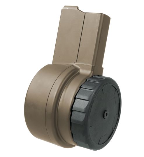 Warrior Systems W-15 Drum Magazine 50RD FDE 5.56x45mm NATO Compatibility
