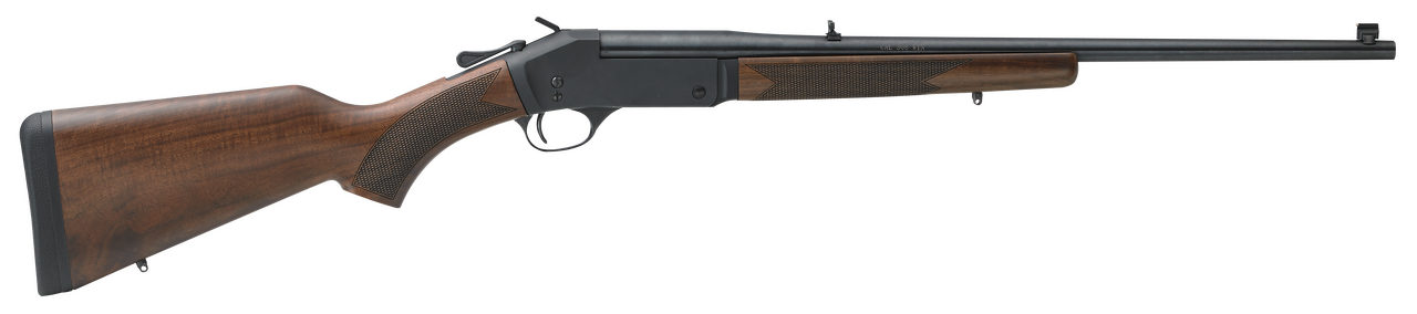 Henry H015243 Single Shot  243 Win Caliber with 1rd Capacity, 22" Barrel, Overall Blued Metal Finish & American Walnut Stock, Right Hand (Full Size)