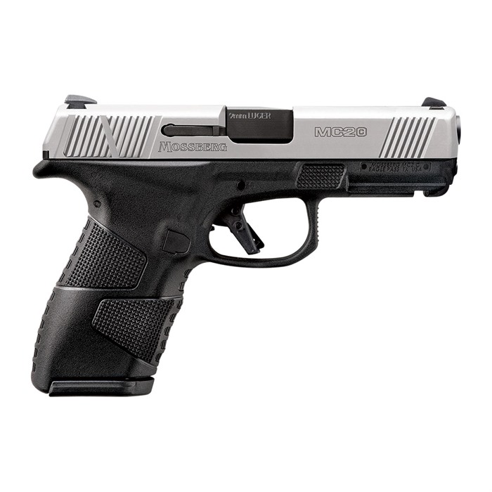 Mossberg MC2c 9mm Luger 3.9" Barrel 10-Round Silver and Matte Finish Mossberg MC2c 9mm Luger 3.9" Barrel 10-Round Silver and Matte Finish