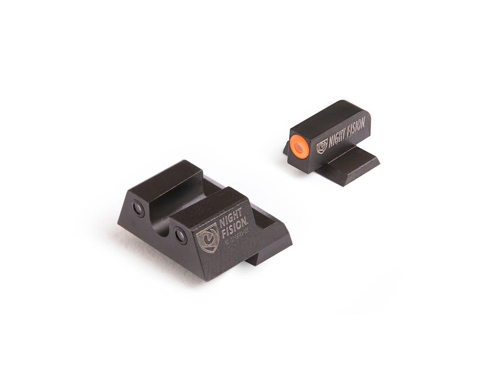 Night Fision Canik Tritium Night Sight Set - Orange Front | Black U Notch Rear | Fits TP9SF Elite, TP9SF, TP9DA & TP9SA - CNK-027-007-OGZ