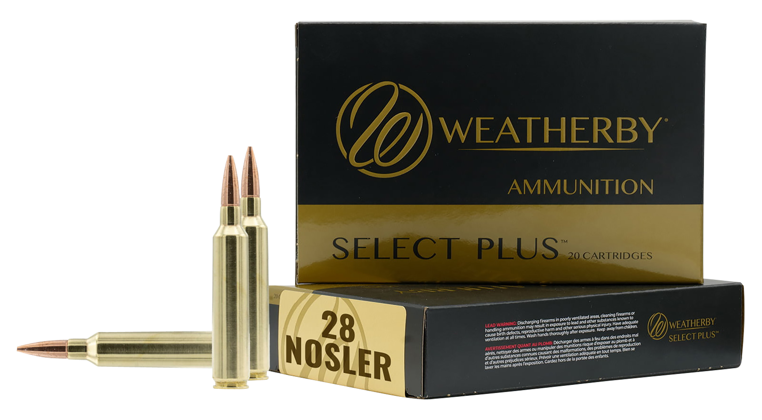 Weatherby M28NS163HCB Select Plus  28Nosler 163gr Hammer Custom 20 Rounds