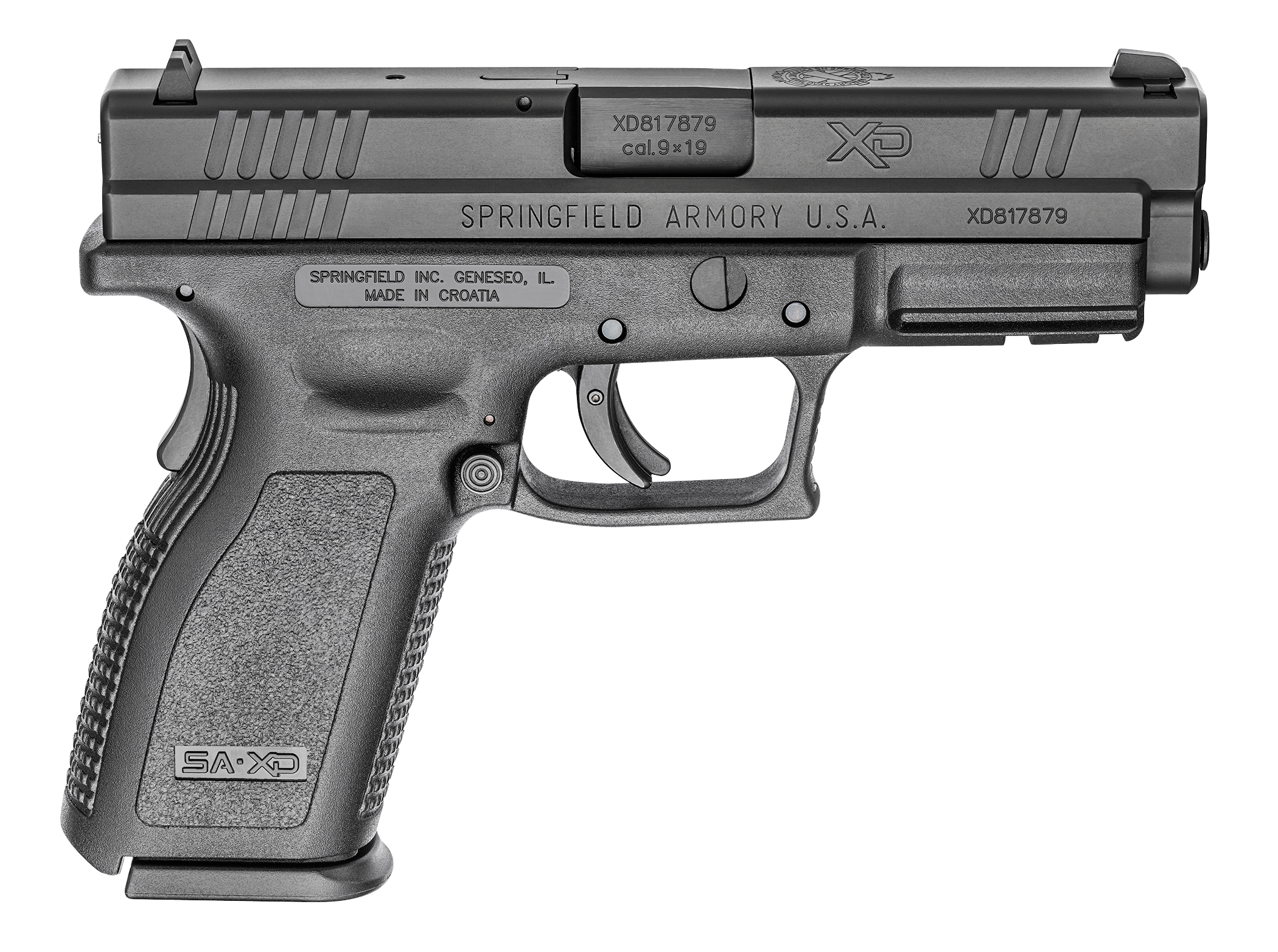 Springfield Armory XD9101 XD Service 9mm Luger 4 Inch 10 Rounds Melonite Finish