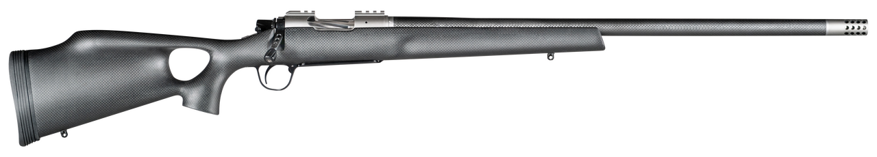 Christensen Arms 8010800800 Summit TI  Full Size 6.8 Western 3+1, 24" Natural Titanium Steel Threaded Barrel, Natural Titanium Aluminum Receiver, Natural Carbon Fiber Fixed Thumbhole Stock