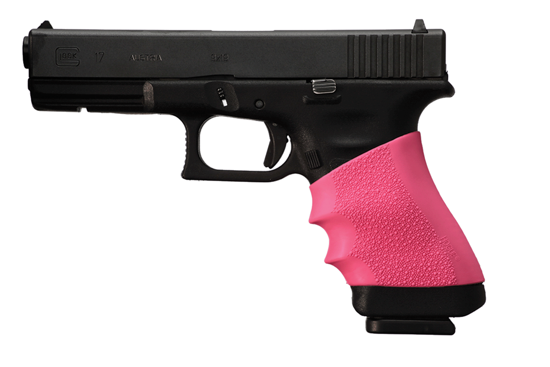 Hogue 17007 HandAll Universal Full Size Grip Sleeve Textured Pink Rubber