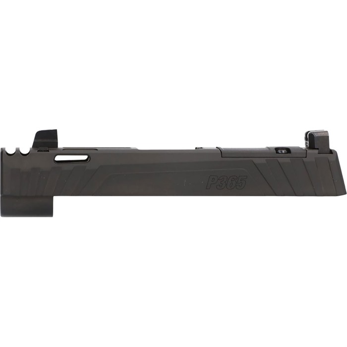 Sig Sauer 8901047 P365  Sig P365/P365XL/P365X 9mm Luger Nitride Black Stainless Steel Optic Ready Integrated Compensator Slide XRAY3 Suppressor Sights Compatible With ROMEOZERO ROMEOZERO Elite