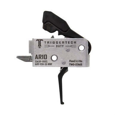 TriggerTech AHTTDB33NNF Duty  Flat Trigger Two-Stage 3.50 lbs Draw Weight Fits AR-10