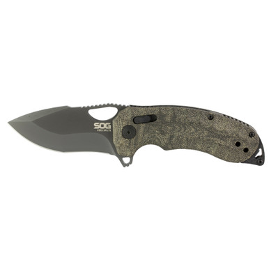 SOG Kiku XR LTE Blackout Knife 3.02" Blade Black