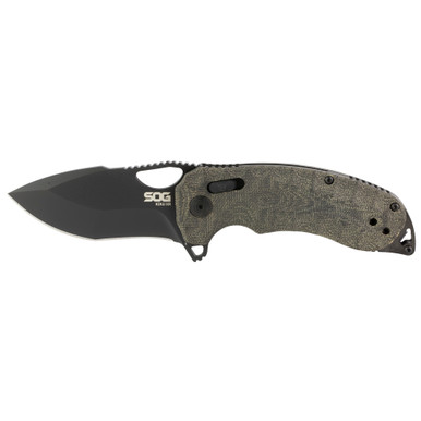 SOG Kiku XR Folding Knife 3" Tanto Blade Black