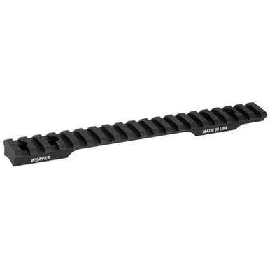 Weaver Mounts 99465 Multi-Slot Base  Extended Black Aluminum Fits Savage 110 Long Action 0 MOA