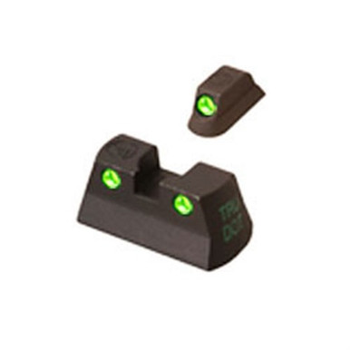 Meprolight USA 177763101 Tru-Dot  Green Tritium White Outline Front Sight-Green Tritium White Outline Rear Sight CZ 75/82/83/85