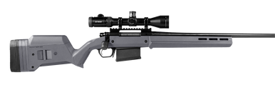Magpul MAG931-GRY Hunter American Stock Fixed with Aluminum Bedding & Adjustable Comb Stealth Gray Synthetic for Ruger American SA