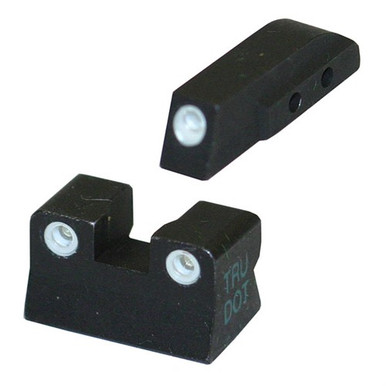 Meprolight USA 106623101 Tru-Dot  Green Tritium White Outline Front Sight-Green Tritium White Outline Rear Sight Beretta M9/M92
