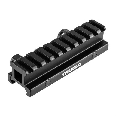 TruGlo TG8980B Picatinny Riser Mount  Matte Black Anodized