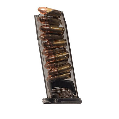 Elite Tactical Systems Carbon Smoke Handgun Magazine for Glock 43x/48 9mm Luger 10/rd