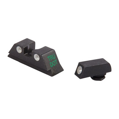 Meprolight USA 102223201 Tru-Dot  Green Tritium White Outline Front Sight-Orange Tritium White Outline Rear Sight Glock 10 MM/.45ACP