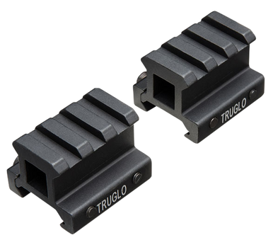 TruGlo TG8982B Picatinny Riser Mount  Matte Black Anodized