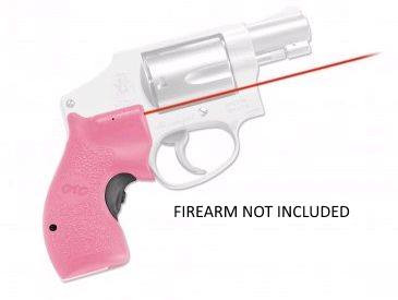 Crimson Trace 01-3480-1 LG-105 Pink Lasergrips  Red Laser Smith & Wesson J-Frame Round Butt