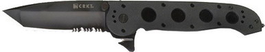 CRKT M16-14ZLEK Tanto Flipper Knife (3.75" Black Serr)
