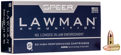 Speer Lawman Pistol Ammo 9mm 124 gr. TMJ 50 rd.