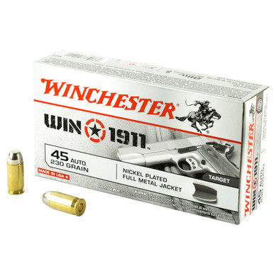 Winchester Win1911 45 ACP Full Metal Jacket 230 Grain 50 Rounds