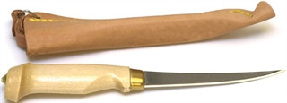 EC WOOD HANDLE FILLET KNIFE 4"SS