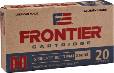 Hornady Frontier Rifle Ammo 5.56 NATO 55 gr. FMJ 20 rd.