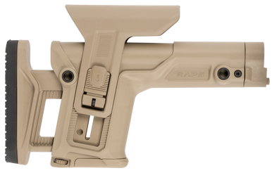 FAB Defense FXRAPST RAPS Rapid Adjustment Precision Stock Integrated Cheek-Rest & Adjustable LOP Ambidextrous 1Latch System Flat Dark Earth Polymer