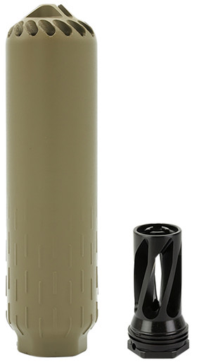 HUXWRX Flow 6K Suppressor 5.56mm FDE with Flash Hider