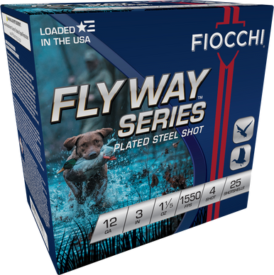 Fiocchi Flyway Shotgun Loads 12 ga. 3 in. 1 1/5 oz. 4 Shot 25 rd.