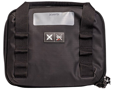 Vertx VTX5710 VTAC Double Pistol Case Black Holds 4 Handguns 420D Nylon Ripstop