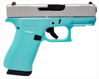 Glock 43X 9mm Luger 341 10Round Cerakote Robins Egg Blue Pistol