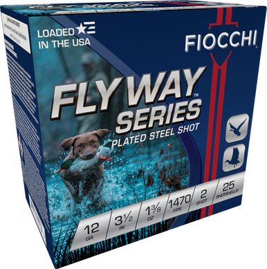Fiocchi Speed Steel Shotgun Loads 12 ga. 3.5 in. 1 3/8 oz. 2 Shot 25 rd.
