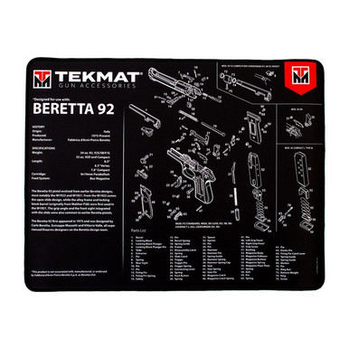 TekMat 15x20 Ultra Premium Gun Cleaning - Beretta 92
