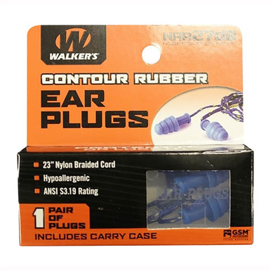 WALKER'S 1PK BL CRDED EARPLUG