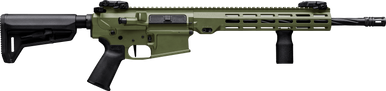 Maxim Defense MXM49684 MD10 L 308 Win 20+1 16" Fluted Barrel, Bazooka Green Cerakote Finish, M-LOK Handguard, Black Magpul Furniture, SL-K Stock, MVG Grip, MBUS Sights, Blackout Defense Flat Trigger