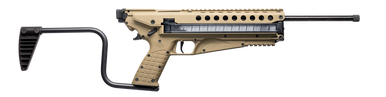 Kel-Tec R50 Rifle - Tan | 5.7x28 | 16" Threaded Barrel | 50rd | Side Folding Stock