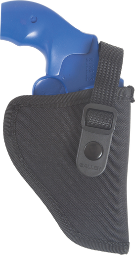 Allen 44800 Cortez  Size 00 OWB Style Black Polyester, Adjustable Strap & Belt Loop Mount Type fits 2-3" Barrel Small-Medium DA Revolver Right Hand